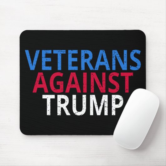 アンチトランプ – トランプに対する退役軍人 マウスパッド (マウス)