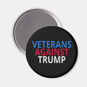 アンチトランプ – トランプに対する退役軍人 マグネット (正面/裏面)