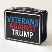 アンチトランプ – トランプに対する退役軍人 メタルランチボックス (正面)