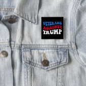 アンチトランプ – トランプIIに対する退役軍人 缶バッジ (インサイチュ)