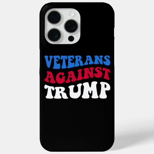 アンチトランプ – トランプIIに対する退役軍人 Case-Mate iPhoneケース (裏面)