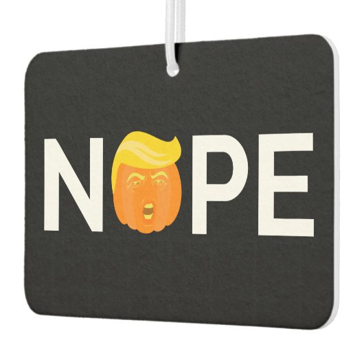 アンチトランプ – ノペハロウィーン版I カーエアーフレッシュナー (左)