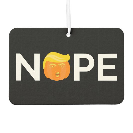 アンチトランプ – ノペハロウィーン版I カーエアーフレッシュナー (正面)