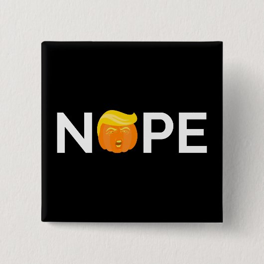 アンチトランプ – ノペハロウィーン版I 缶バッジ (正面)