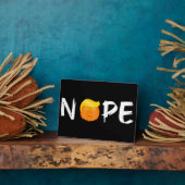 アンチトランプ – ノペハロウィーン版II フォトプラーク (側面)