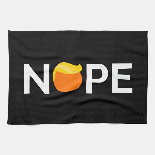 アンチトランプ – ノーペ版 キッチンタオル (横)