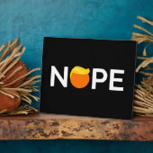 アンチトランプ – ノーペ版 フォトプラーク (側面)