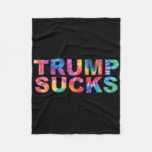 アンチトランプ フリースブランケット (正面)
