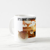 アンチトランプ/大きな魚を捕まえる! コーヒーマグカップ (正面左)