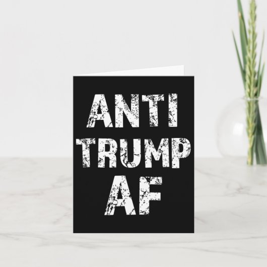 アンチトランプAfおもしろい大統領を弾劾 カード (正面)