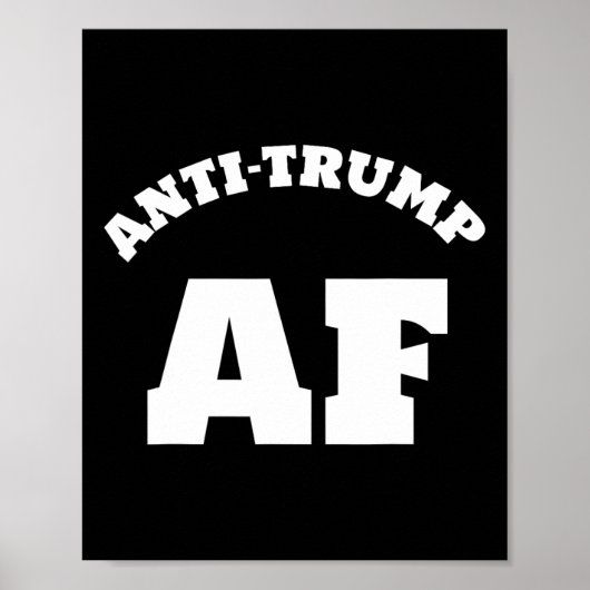 アンチトランプAfシャツレジスト45弾薬の抗議1 ポスター (正面)