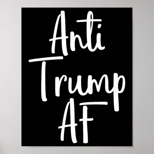 アンチトランプAfシャツレジスト45弾薬の抗議2 ポスター (正面)