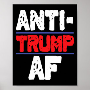 アンチトランプAfレジストのプレジデントギフトおもしろいの数 ポスター