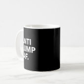 アンチトランプAf コーヒーマグカップ (正面左)