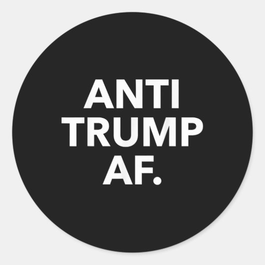 アンチトランプAf ラウンドシール (正面)