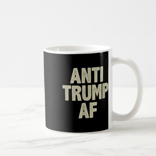アンチトランプAf -ヴィンテージスタイル- コーヒーマグカップ (右)