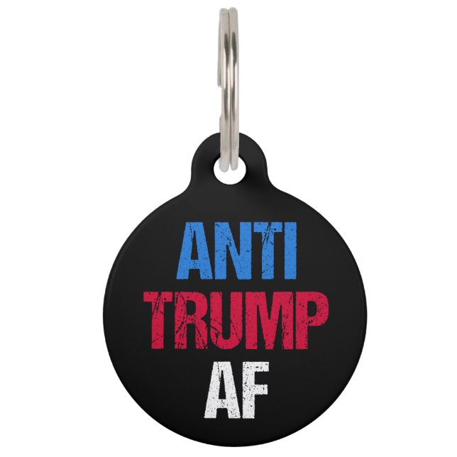 アンチトランプAF I ペット　ネームタグ (正面)