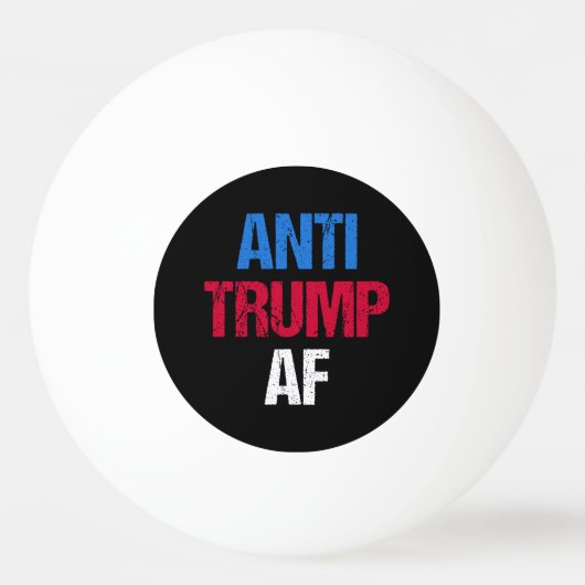 アンチトランプAF I 卓球ボール (正面)