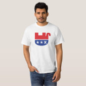 アンチトランプGOP共和党デッド・エレファント Tシャツ (正面フル)