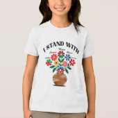 アンチトランプIとカナダMexico Greenland Uk トライブレンドＴシャツ (正面)