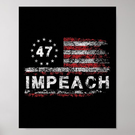アンチトランプInfach 47トランプ第47代大統領 ポスター (正面)
