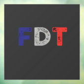 アンチトランプMaga FDTレジスタデモクラシーレトロ ウィンドウサイン (シート3)