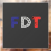 アンチトランプMaga FDTレジスタデモクラシーレトロ ウィンドウサイン (シート2)