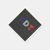 アンチトランプMaga FDTレジスタデモクラシーレトロ スタンダードカクテルナプキン (角)