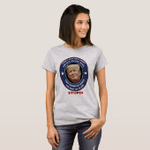 アンチトランプTシャツトランプ脱税者愚かなトランプ Tシャツ (正面フル)
