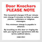 アンチドアのノック記号 ウィンドウサイン (シート)