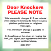 アンチドアのノック記号 ウィンドウサイン (シート3)