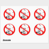 アンチドナルドのトランプ認知症が交差顔 ラウンドシール (シート)