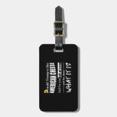 アンチドナルドトランプはアメリカのチーズ女性のようなものだ ラゲッジタグ