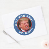 アンチドナルドトランプバイデン氏引用文は男を閉じる ラウンドシール (封筒)