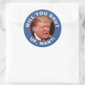 アンチドナルドトランプバイデン氏引用文は男を閉じる ラウンドシール (バッグ)