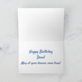 アンチドナルドトランプマグショットおもしろい誕生日 カード (内部)