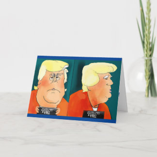 アンチドナルドトランプマグショットおもしろい誕生日 カード