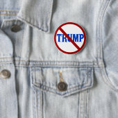 アンチドナルドトランプレッドサークルX 缶バッジ (インサイチュ)