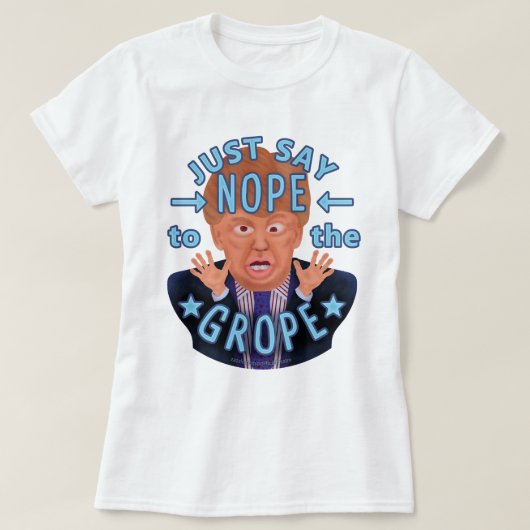 アンチドナルドトランプ2020グルーペへの選挙無料 Tシャツ (デザイン正面)