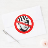 アンチドナルド・トランプ囚人が顔を渡った ラウンドシール (封筒)