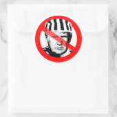 アンチドナルド・トランプ囚人が顔を渡った ラウンドシール (バッグ)