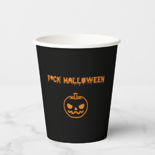 アンチハロウィーンかぼちゃのジャック・オ・ランタン 紙コップ