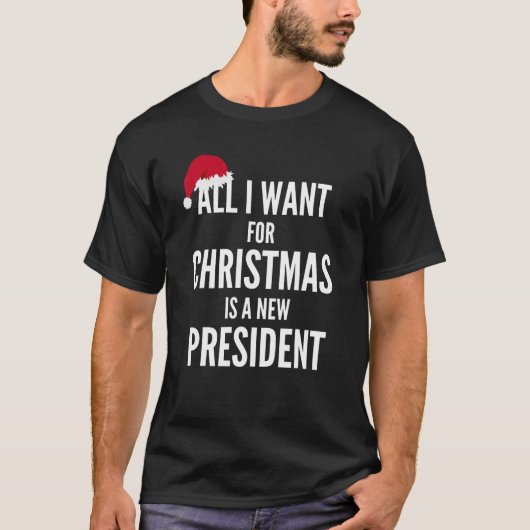 アンチバイデン氏サンタTシャツ Tシャツ (正面)