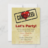 アンチバレンタインの日の単一のパーティの招待状 招待状 (正面)