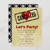 アンチバレンタインの日の単一のパーティの招待状 招待状 (正面/裏面)