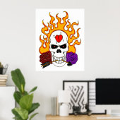 アンチバレンタインスカル ポスター (ホームオフィス)