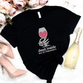 アンチバレンタインデーのスケルトン手が内側に死んだ Tシャツ