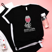 アンチバレンタインデーのスケルトン手が内側に死んだ Tシャツ