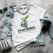 アンチバレンタインデーのスケルトン手が内側に死んだ Tシャツ