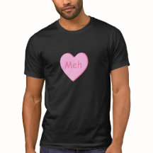 アンチバレンタインデーのTシャツとキャンディハートmeh